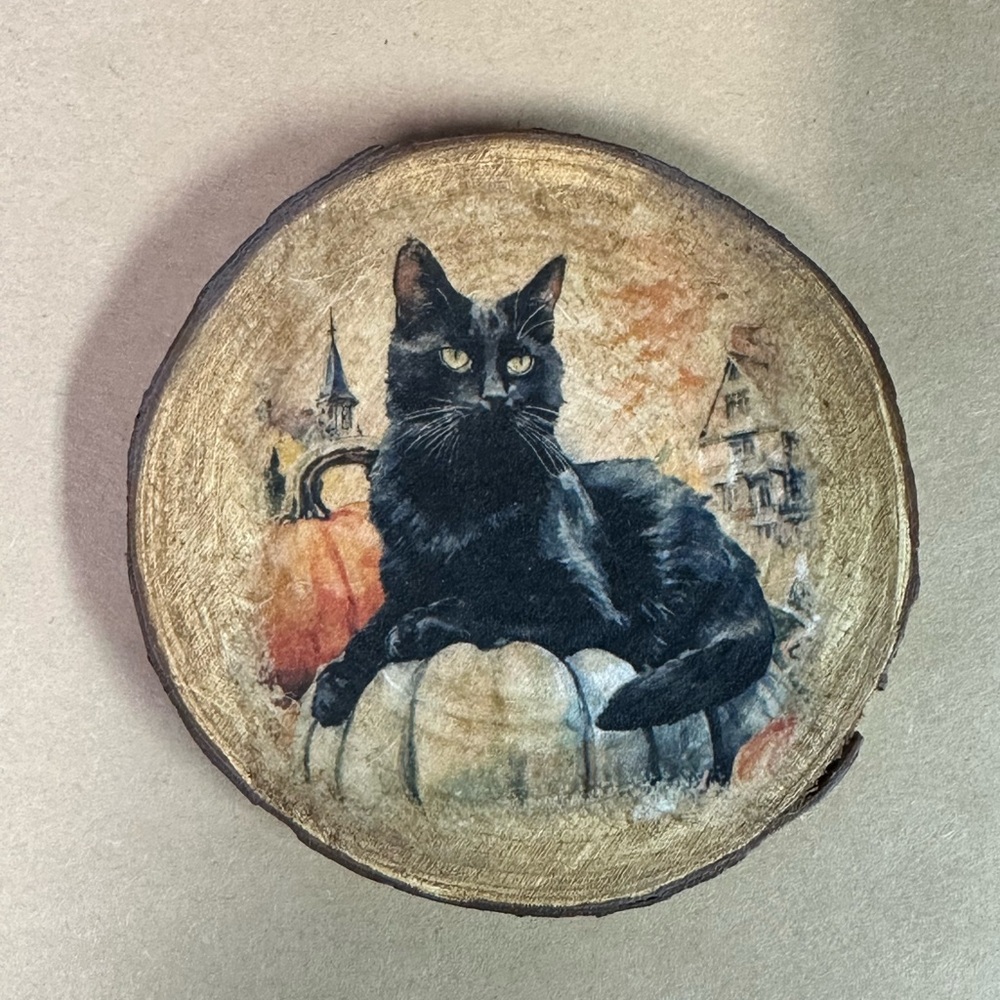 Halloween/Fall Home Decor For Wall, Tabletop or as Ottoman Tray with Coasters - Picture 7 of 7